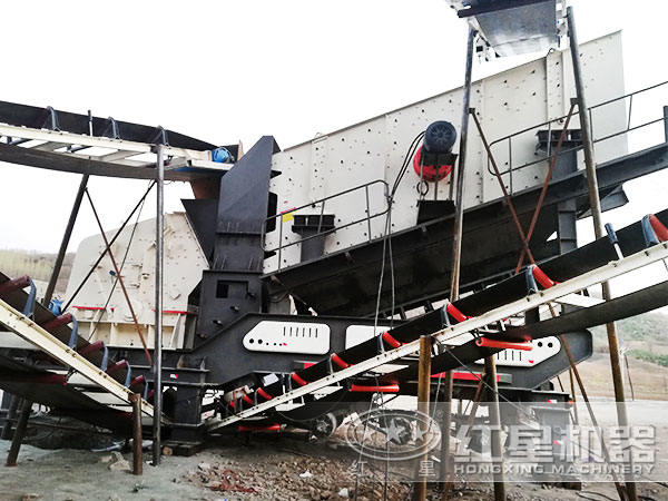 吉林移動破碎站現場